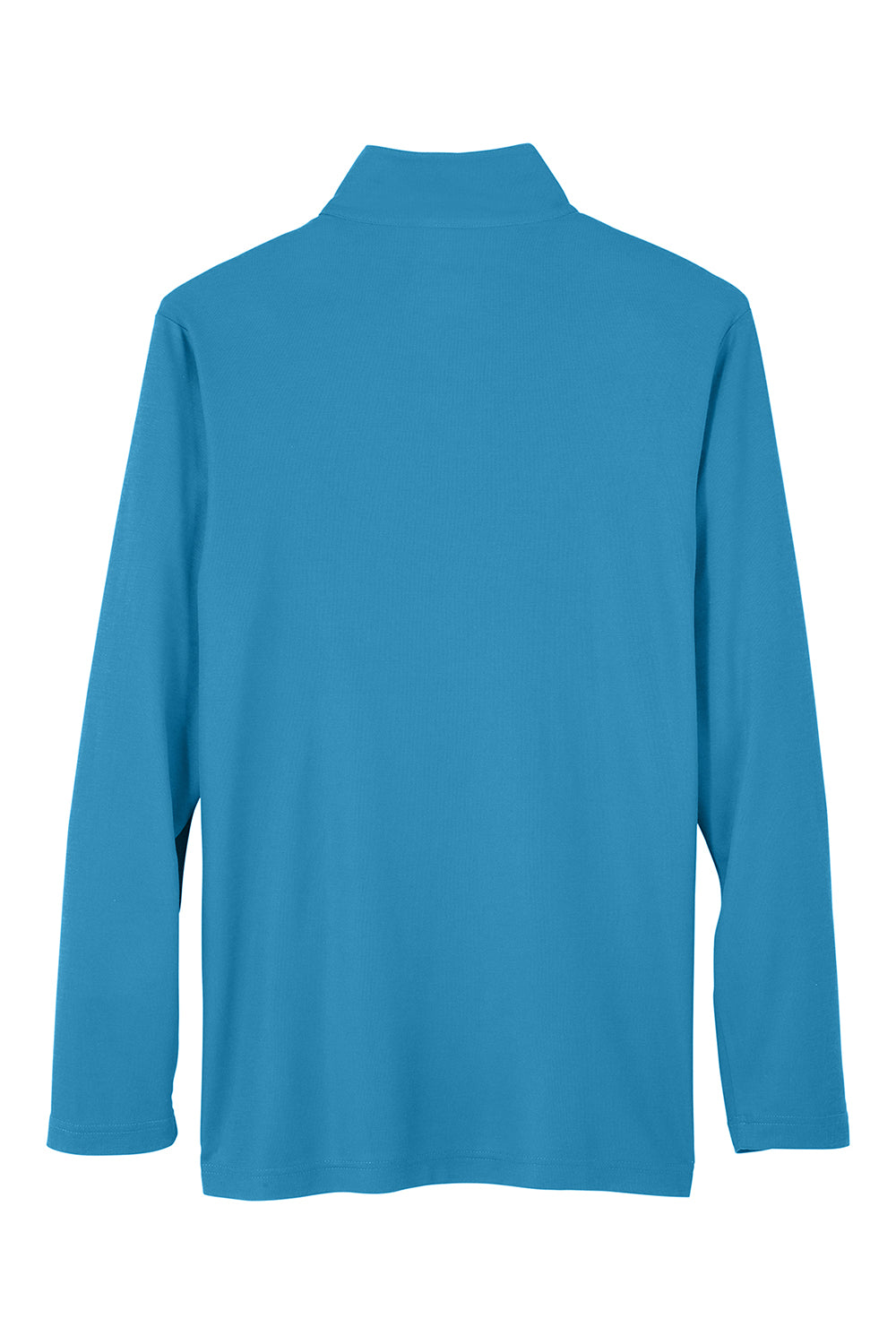 Core 365 CE405 Mens Fusion ChromaSoft Performance Moisture Wicking Pique 1/4 Zip Sweatshirt Electric Blue Flat Back