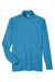 Core 365 CE405 Mens Fusion ChromaSoft Performance Moisture Wicking Pique 1/4 Zip Sweatshirt Electric Blue Flat Front