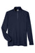 Core 365 CE405 Mens Fusion ChromaSoft Performance Moisture Wicking Pique 1/4 Zip Sweatshirt Classic Navy Blue Flat Front