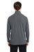 Core 365 CE405 Mens Fusion ChromaSoft Performance Moisture Wicking Pique 1/4 Zip Sweatshirt Heather Carbon Grey Model Back