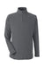 Core 365 CE405 Mens Fusion ChromaSoft Performance Moisture Wicking Pique 1/4 Zip Sweatshirt Heather Carbon Grey Flat Front