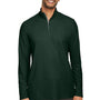 Core 365 Mens Fusion ChromaSoft Performance Moisture Wicking Pique 1/4 Zip Sweatshirt - Forest Green