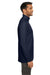 Core 365 CE405 Mens Fusion ChromaSoft Performance Moisture Wicking Pique 1/4 Zip Sweatshirt Classic Navy Blue Model Side