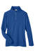 Core 365 CE405W Womens Fusion ChromaSoft Performance Moisture Wicking Pique 1/4 Zip Sweatshirt True Royal Blue Flat Front