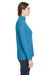 Core 365 CE405W Womens Fusion ChromaSoft Performance Moisture Wicking Pique 1/4 Zip Sweatshirt Electric Blue Model Side