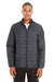 Core 365 CE700 Mens Prevail Packable Puffer Water Resistant Full Zip Jacket Carbon Grey Model Front