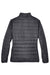 Core 365 CE700W Womens Prevail Packable Puffer Water Resistant Full Zip Jacket Carbon Grey Flat Back