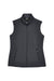 Core 365 CE701W Womens Cruise Water Resistant Full Zip Fleece Vest Carbon Grey Flat Front