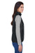 Core 365 CE702W Womens Prevail Packable Puffer Water Resistant Full Zip Vest Black Model Side