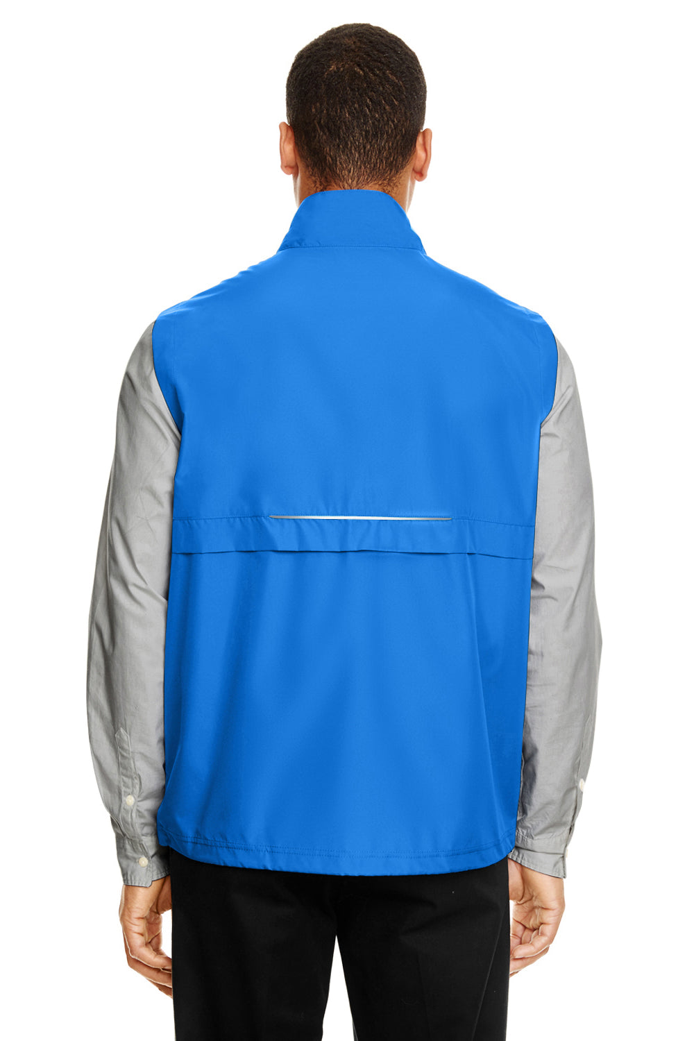 Core 365 CE703 Mens Techno Lite Water Resistant Full Zip Vest True Royal Blue Model Back