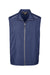 Core 365 CE703 Mens Techno Lite Water Resistant Full Zip Vest Classic Navy Blue Flat Front