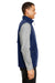 Core 365 CE703 Mens Techno Lite Water Resistant Full Zip Vest Classic Navy Blue Model Side