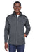 Core 365 CE708 Mens Techno Lite Water Resistant Full Zip Jacket Carbon Grey Model Front