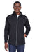 Core 365 CE708 Mens Techno Lite Water Resistant Full Zip Jacket Black Model Front