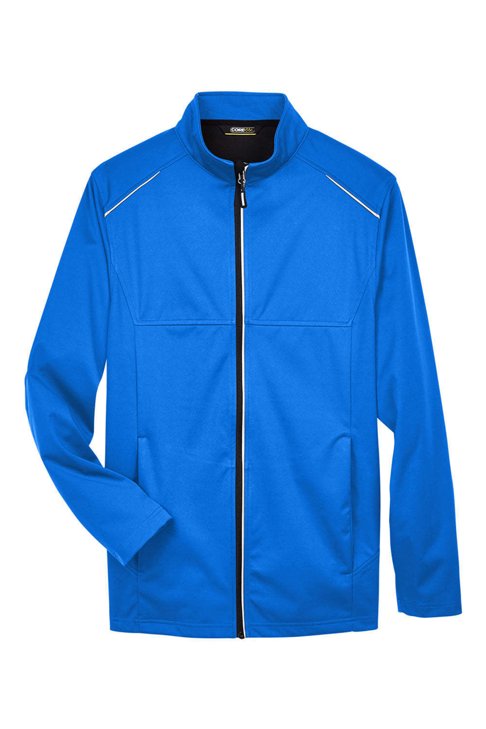 Core 365 CE708 Mens Techno Lite Water Resistant Full Zip Jacket True Royal Blue Flat Front