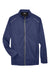 Core 365 CE708 Mens Techno Lite Water Resistant Full Zip Jacket Classic Navy Blue Flat Front