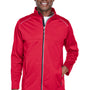 Core 365 Mens Techno Lite Water Resistant Full Zip Jacket - Classic Red