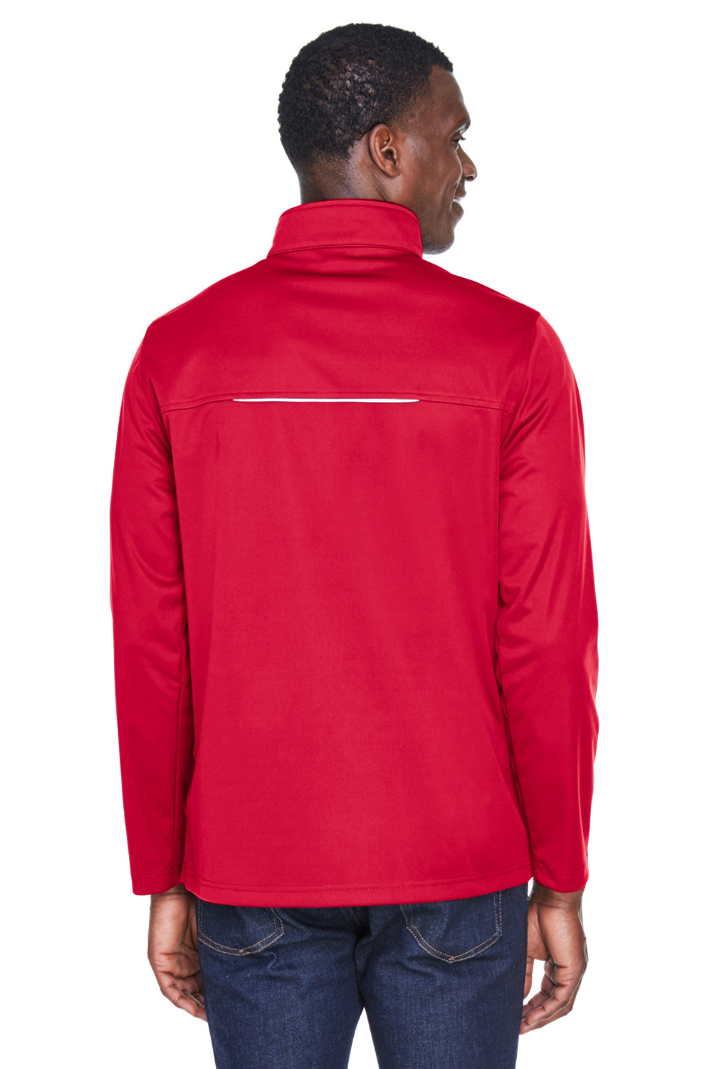 Core 365 CE708 Mens Techno Lite Water Resistant Full Zip Jacket Classic Red Model Back