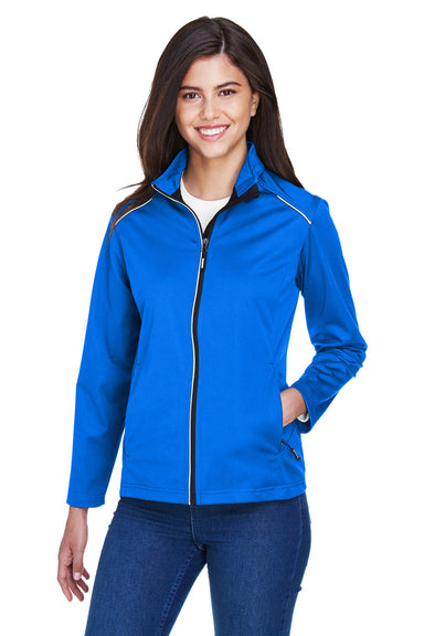 Core 365 CE708W Womens Techno Lite Water Resistant Full Zip Jacket True Royal Blue Model Front