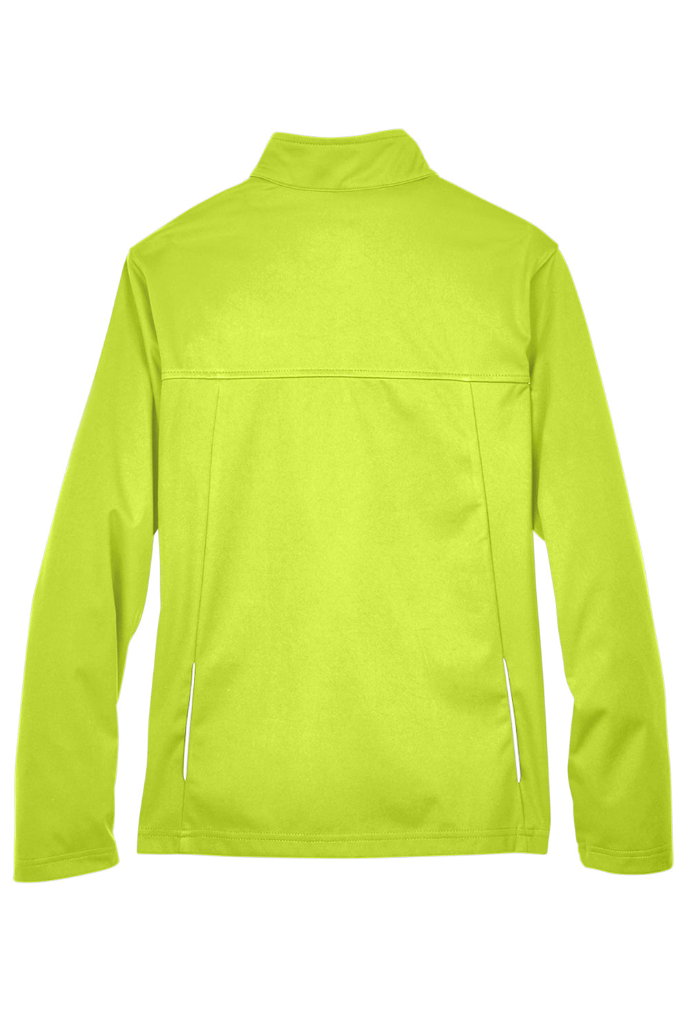 Core 365 CE708W Womens Techno Lite Water Resistant Full Zip Jacket Safety Yellow Flat Back