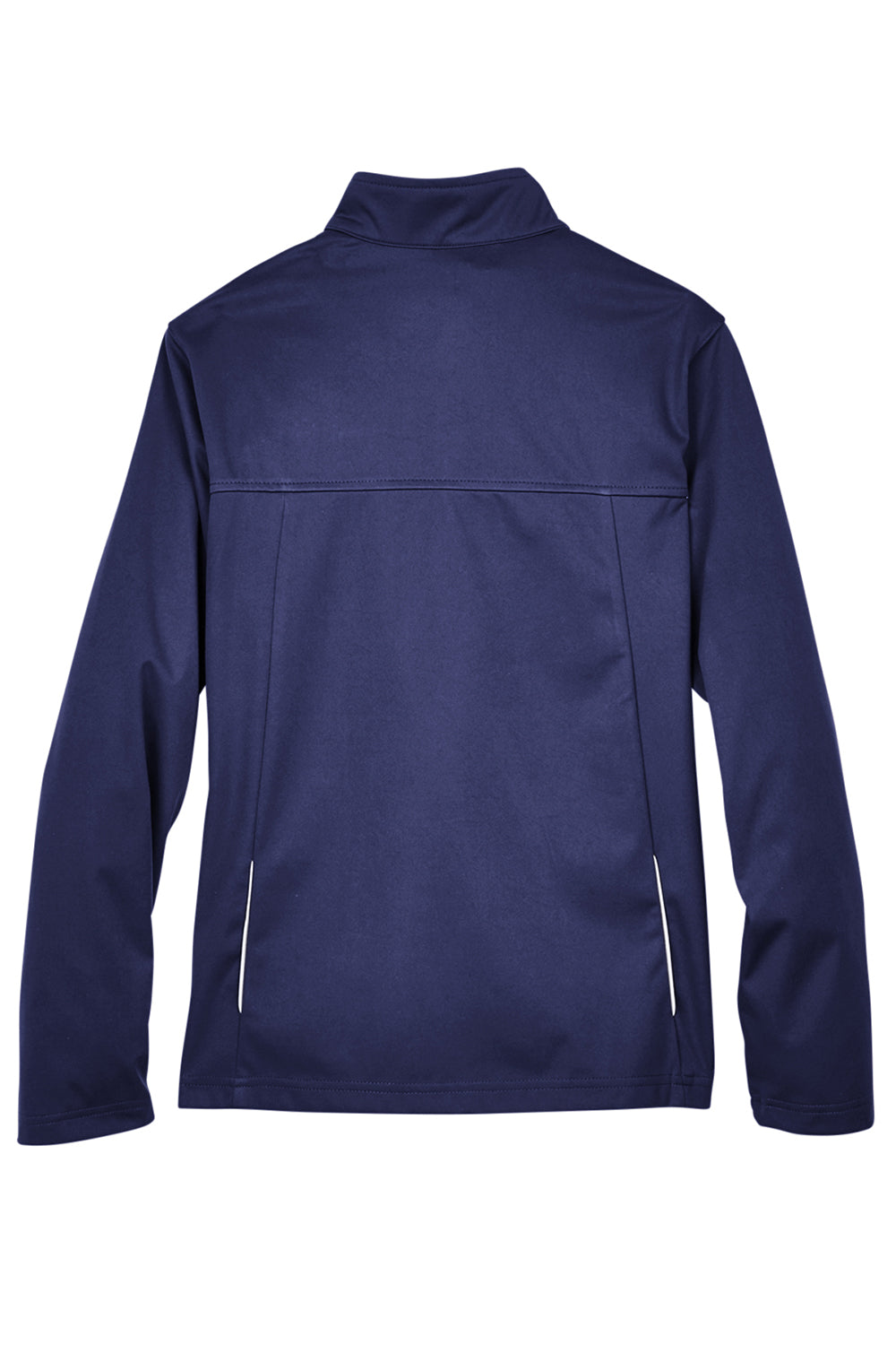 Core 365 CE708W Womens Techno Lite Water Resistant Full Zip Jacket Classic Navy Blue Flat Back