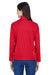 Core 365 CE708W Womens Techno Lite Water Resistant Full Zip Jacket Classic Red Model Back