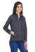 Core 365 CE708W Womens Techno Lite Water Resistant Full Zip Jacket Carbon Grey Model 3q