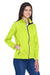 Core 365 CE708W Womens Techno Lite Water Resistant Full Zip Jacket Safety Yellow Model 3q