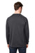 Core 365 CE800 Mens Fusion ChromaSoft Anti Static Fleece Crewneck Sweatshirt Carbon Grey Model Back