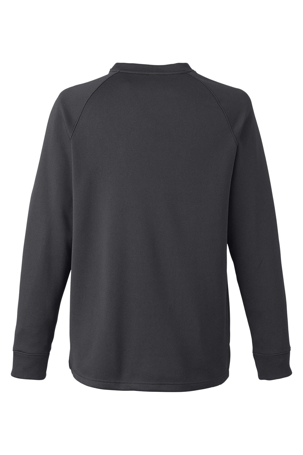 Core 365 CE800 Mens Fusion ChromaSoft Anti Static Fleece Crewneck Sweatshirt Carbon Grey Flat Back