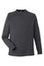 Core 365 CE800 Mens Fusion ChromaSoft Anti Static Fleece Crewneck Sweatshirt Carbon Grey Flat Front