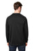 Core 365 CE800 Mens Fusion ChromaSoft Anti Static Fleece Crewneck Sweatshirt Black Model Back