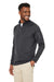 Core 365 CE801 Mens Fusion ChromaSoft Anti Static Fleece 1/4 Zip Sweatshirt Carbon Grey Model 3q