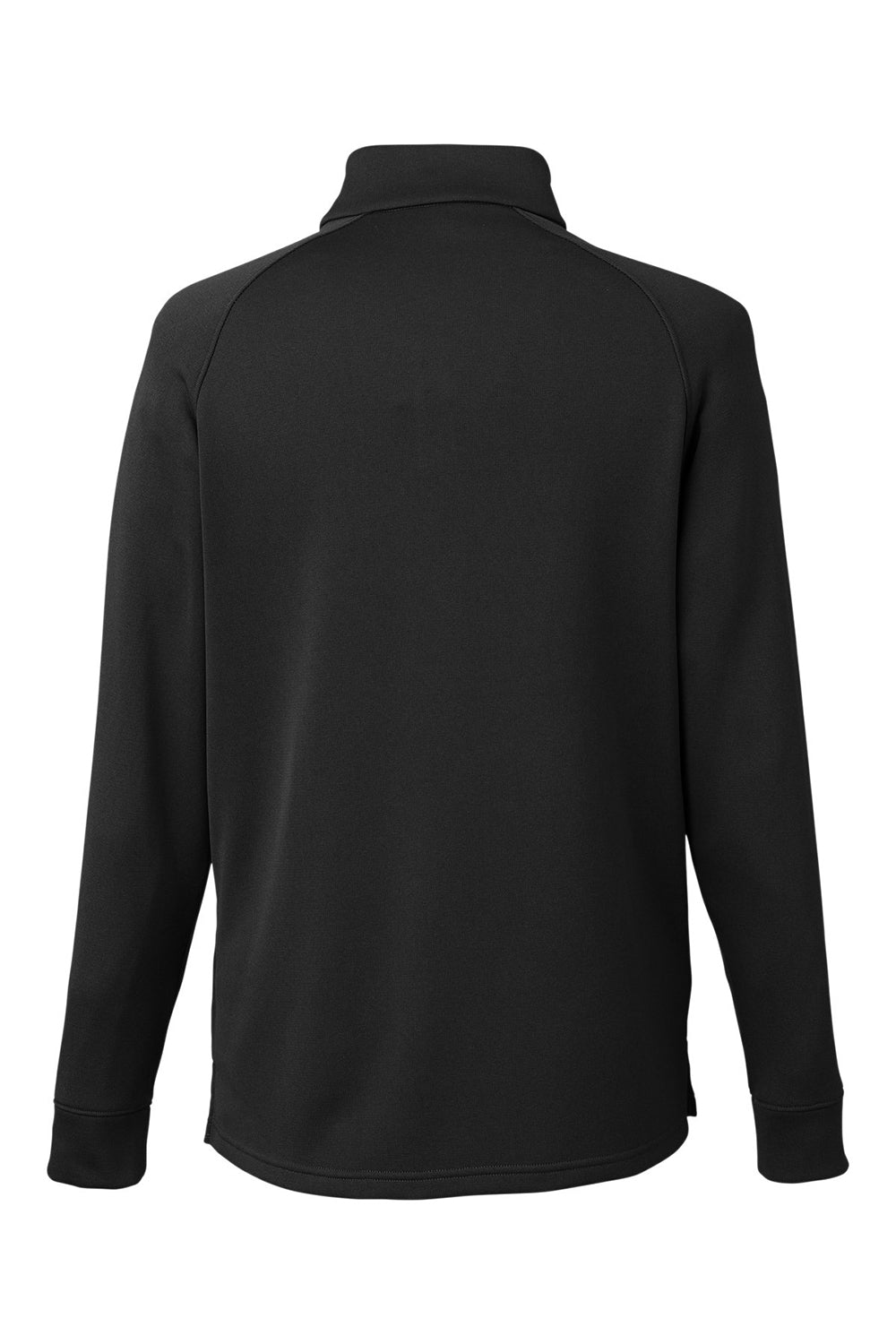 Core 365 CE801 Mens Fusion ChromaSoft Anti Static Fleece 1/4 Zip Sweatshirt Black Flat Back