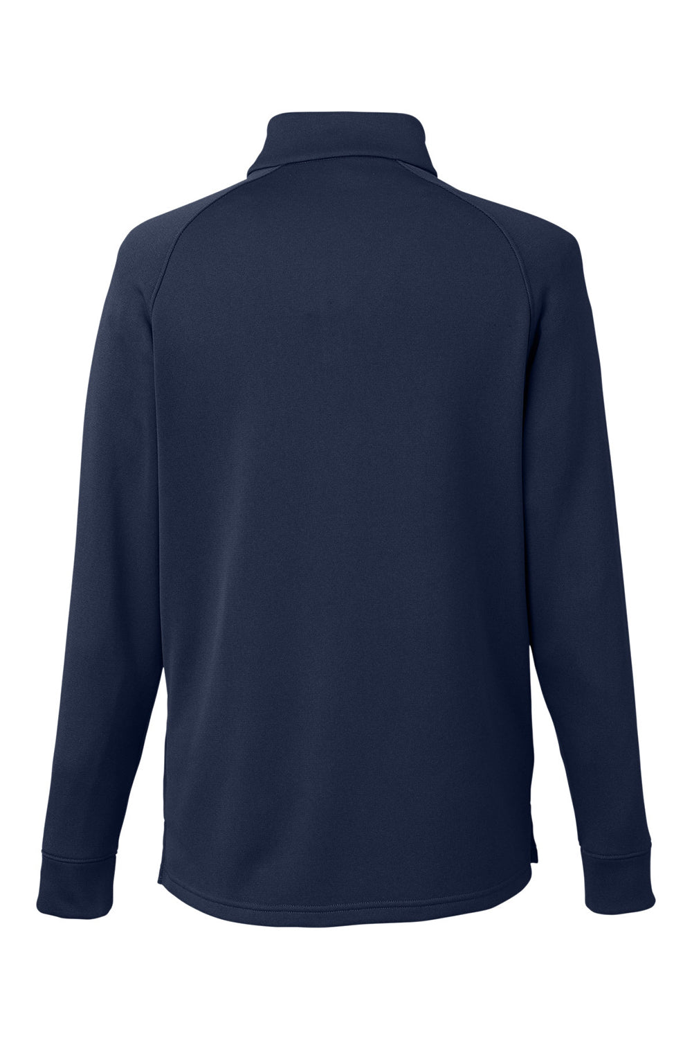 Core 365 CE801 Mens Fusion ChromaSoft Anti Static Fleece 1/4 Zip Sweatshirt Classic Navy Blue Flat Back