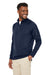 Core 365 CE801 Mens Fusion ChromaSoft Anti Static Fleece 1/4 Zip Sweatshirt Classic Navy Blue Model 3q