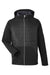 Core 365 CE808 Mens Techno Lite Hybrid Windproof & Waterproof Full Zip Hooded Jacket Black Flat Front