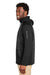 Core 365 CE808 Mens Techno Lite Hybrid Windproof & Waterproof Full Zip Hooded Jacket Black Model Side