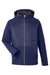 Core 365 CE808 Mens Techno Lite Hybrid Windproof & Waterproof Full Zip Hooded Jacket Classic Navy Blue Flat Front