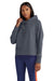 Champion CHP100 Womens Sport Hooded Sweatshirt Hoodie Stealth Grey Model Front