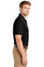 CornerStone CS4020 Mens Industrial Moisture Wicking Short Sleeve Polo Shirt Black Model Side