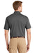 CornerStone CS4020 Mens Industrial Moisture Wicking Short Sleeve Polo Shirt Charcoal Grey Model Back