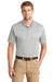 CornerStone CS4020 Mens Industrial Moisture Wicking Short Sleeve Polo Shirt Light Grey Model Front