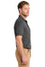 CornerStone CS4020P Mens Industrial Moisture Wicking Short Sleeve Polo Shirt w/ Pocket Charcoal Grey Model Side