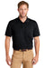 CornerStone CS4020P Mens Industrial Moisture Wicking Short Sleeve Polo Shirt w/ Pocket Navy Blue Model Front