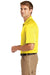 CornerStone CS410/TLCS410 Mens Select Tactical Moisture Wicking Short Sleeve Polo Shirt Yellow Model Side