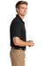 CornerStone CS412/TLCS412 Mens Select Moisture Wicking Short Sleeve Polo Shirt Black Model Side