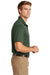 CornerStone CS412/TLCS412 Mens Select Moisture Wicking Short Sleeve Polo Shirt Dark Green Model Side