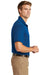 CornerStone CS412/TLCS412 Mens Select Moisture Wicking Short Sleeve Polo Shirt Royal Blue Model Side