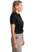 CornerStone CS413 Womens Select Moisture Wicking Short Sleeve Polo Shirt Black Model Side